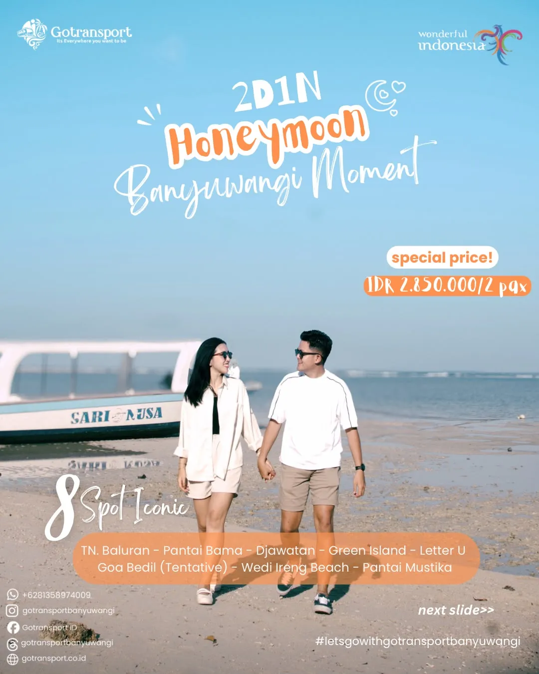 2D1N Honeymoon Banyuwangi Moment