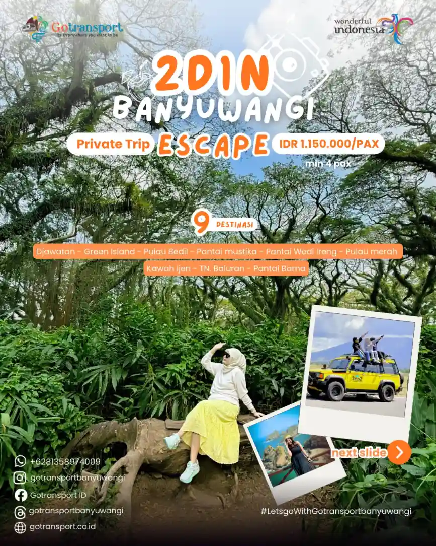 Open Trip 2D1N Banyuwangi Escape