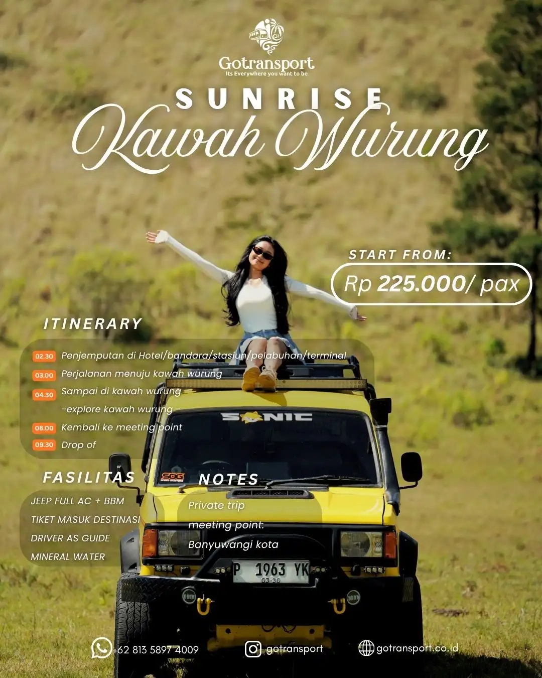 Open Trip Sunrise Kawah Wurung