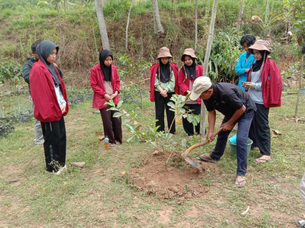 Mahasiswa Poltek Sulawesi belajar agro wisata permakultur di Lajer Pote.